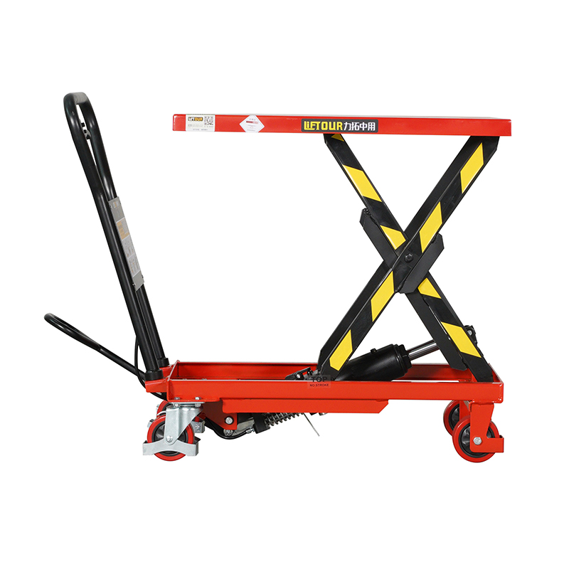 Manual lift platform truck