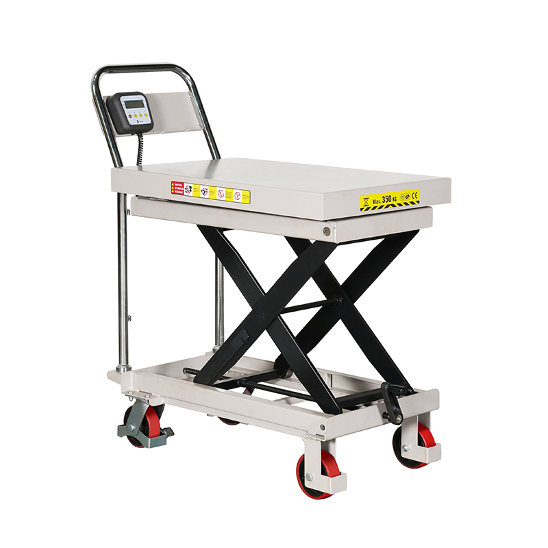 Weighing manual lifting platform truck CPT300