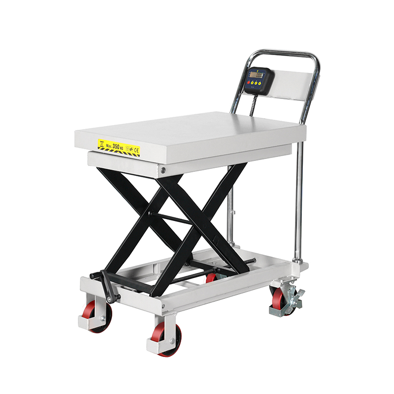 Weighing manual lifting platform truck CPT300
