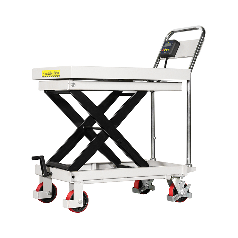 Weighing manual lifting platform truck CPT300