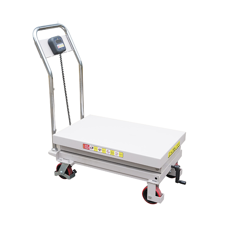 Weighing manual lifting platform truck CPT300