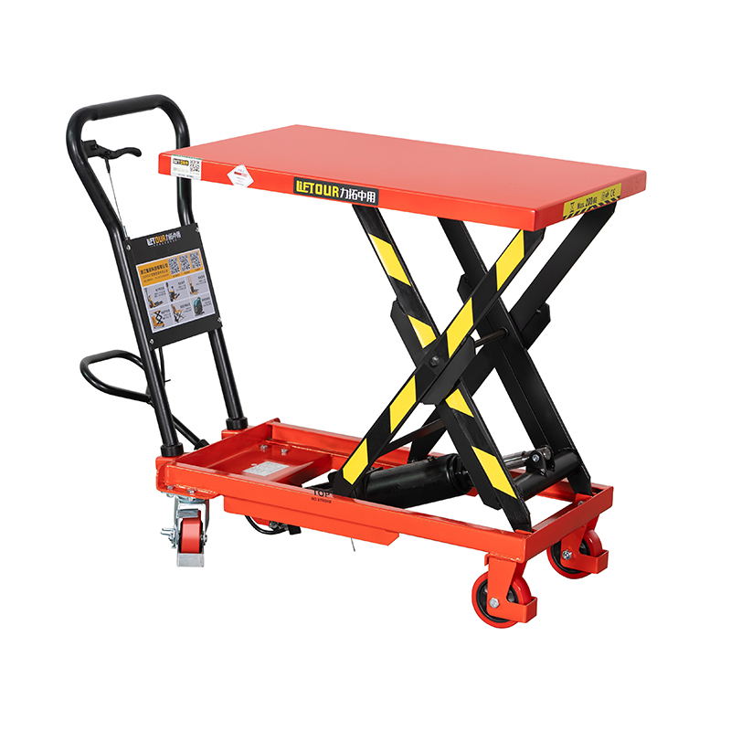 Manual lift platform truck