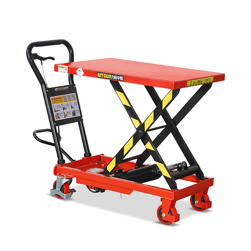 Manual lift platform truck